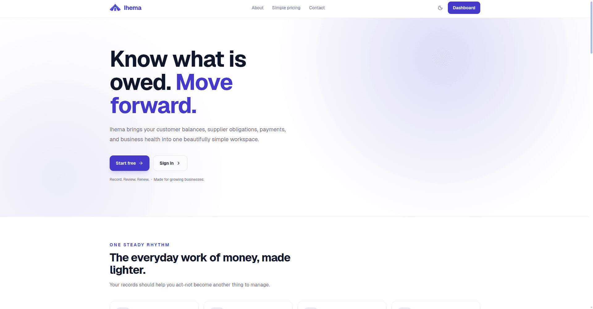 Ihema sales, credit and debit management platform