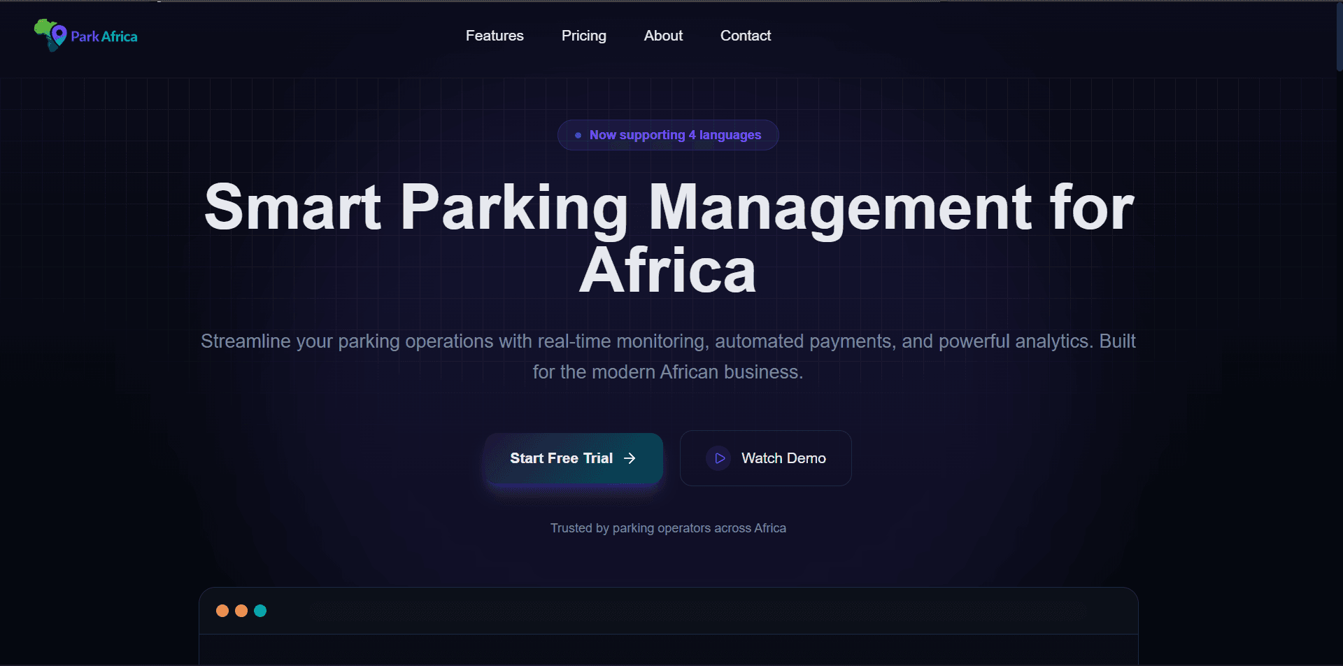 ParkAfrica parking management system